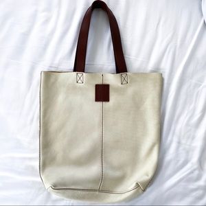 Lucky Tan Leather & Suede Purse - Vintage
